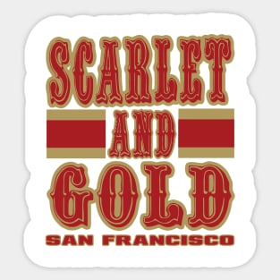 SF LYFE Scarlet and Gold Sticker